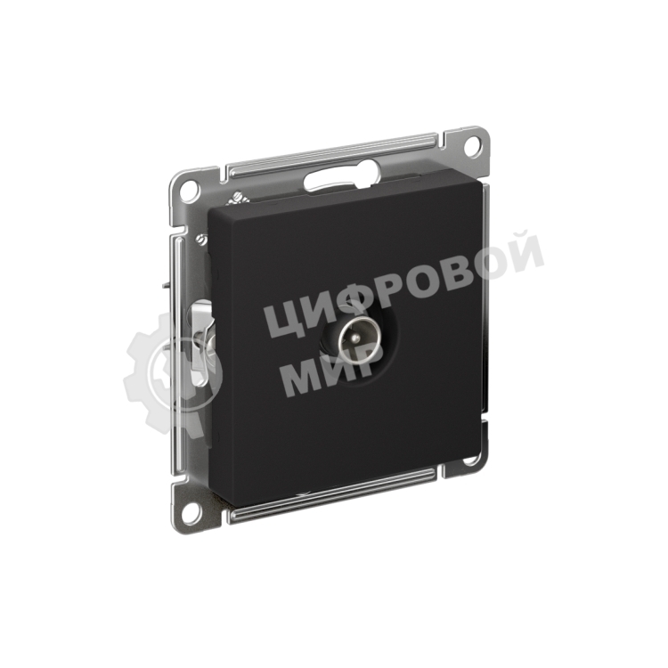 Механизм розетки TV оконечной AtlasDesign 1DB карбон
