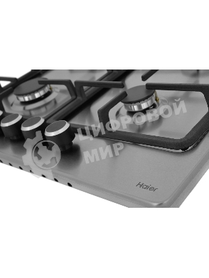 Газовая варочная поверхность Haier HHX-M64CNX, 4 конфорки, нержавеющая сталь, 7500 Вт