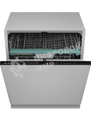 Встраиваемая посудомоечная машина Weissgauff BDW 6135 D Inverter AutoOpen Timer Floor, серебристый, 59.8 см, 14 компл., 49 дБ, класс А+++