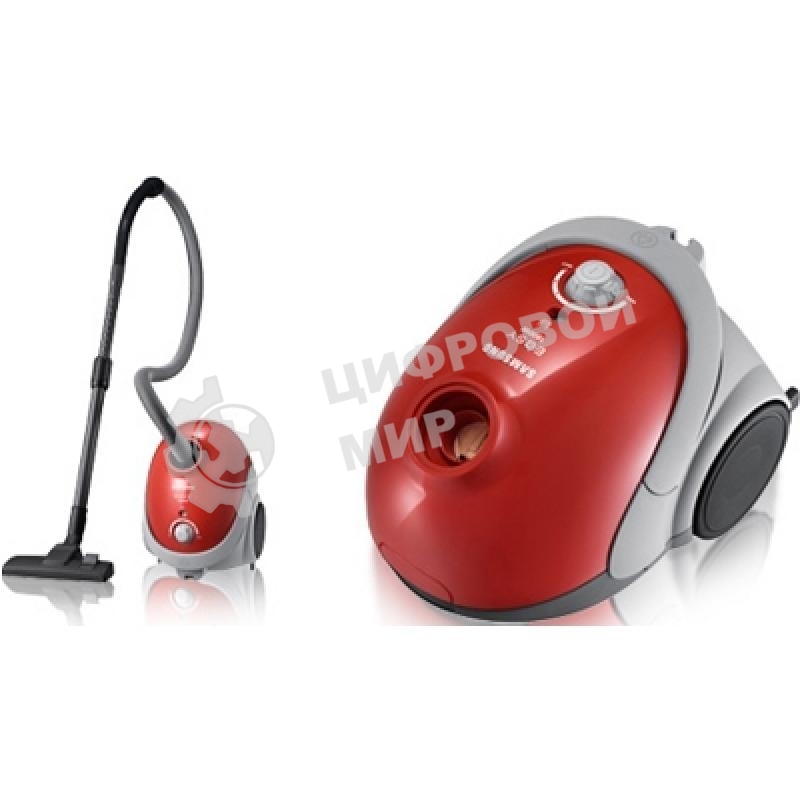 Пылесос Samsung VCC5251V3R 1800Вт, красный 410/1800 Вт, уборка сухая, пылесборник мешок, контейнер 2л