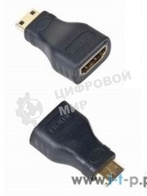 Переходник Gembird Переходник HDMI-miniHDMI 19F/19M, золотые разъемы, пакет