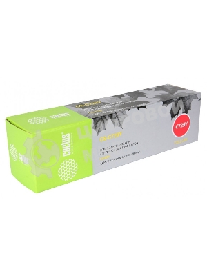 Картридж лазерный Cactus CS-C729Y желтый (1000 стр.) для Canon i-SENSYS LBP7010C/LBP7018C