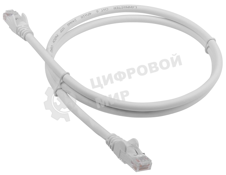 Патч-корд LANMASTER LSZH UTP кат.6, 3.0 м, белый