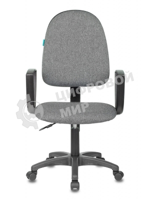 Кресло Бюрократ CH-1300N/3C1 серый, экокожа, 120 кг, механизм качания