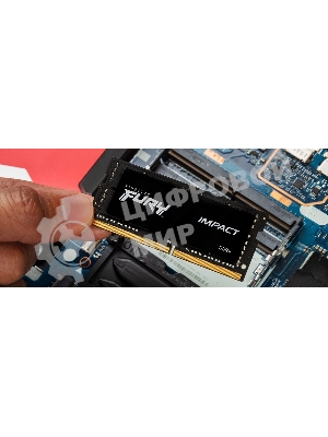 Оперативная память Kingston Fury Impact, DDR4, 8GB (1x8GB), 3200MHz, CL20, SO-DIMM