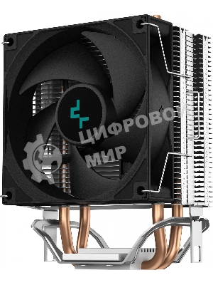 Кулер для процессора DEEPCOOL AG200 черный, 92 мм, алюминий/медь, 3050 об/мин, 30.5 дБ, 4 pin, 100 Вт, 133 мм