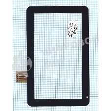Сенсорное стекло (тачскрин) для Dns Air Tab E101. черное