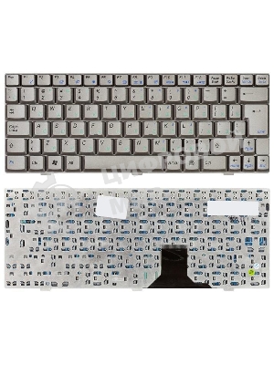 Клавиатура для ноутбука Asus U1 U1F U1E серебристая