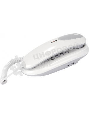 Телефон проводной teXet TX-236 светло-серый