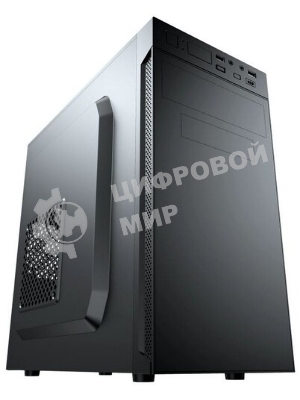 Компьютерный корпус ACD Coffre 102N mATX, черный, 80мм rear FAN, w/o PSU