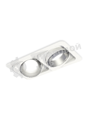 Комплект встраиваемого поворотного светильника Ambrella light XC7663023 SWH/MCH белый песок/хром матовый MR16 GU5.3 (C7663, N7033)