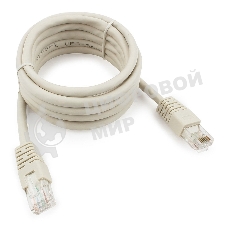 Патч-корд UTP Cablexpert PP6U-2M cat.6, 2м, литой, многожильный, серый