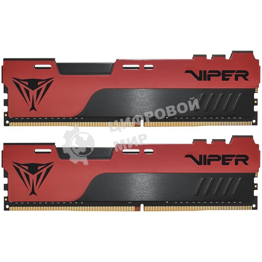 Оперативная память Patriot Viper Elite II, DDR4, 32GB (1x32 GB), 3600 MHz, CL20, DIMM, радиатор, красный, черный