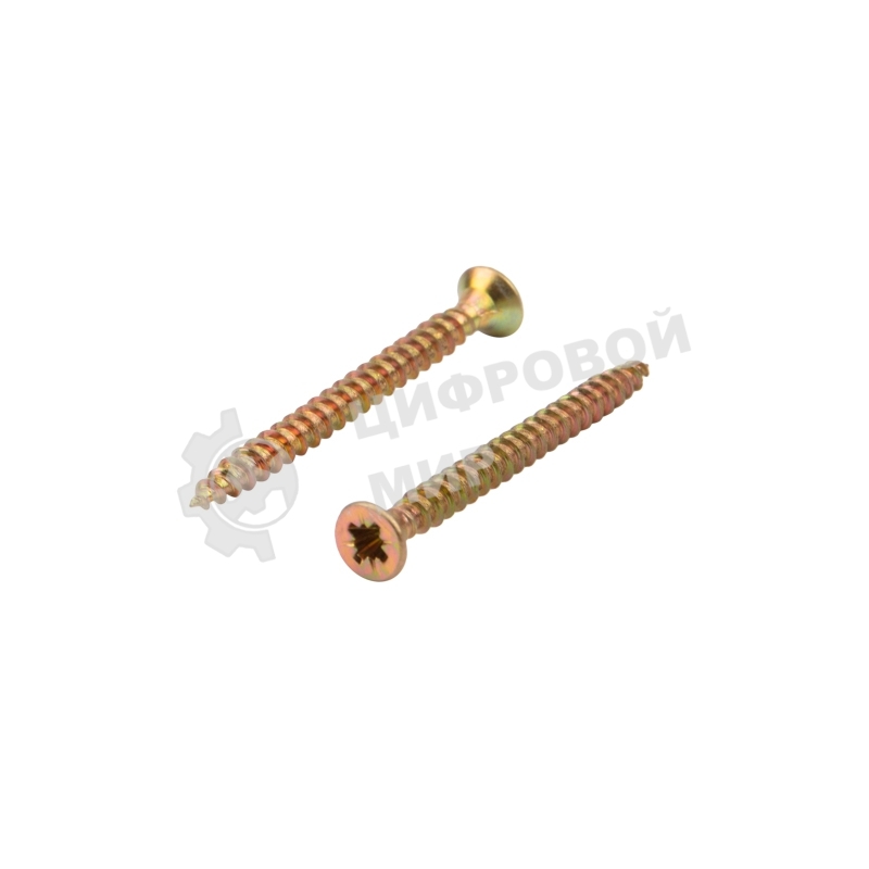 Саморез универсальный Kranz 3х35, желтый цинк, короб (200 шт./уп.)