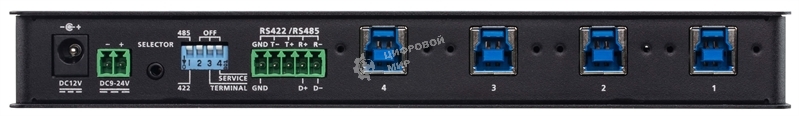 Переключатель ATEN 4 x 4 USB 3.2 Gen 1 Industrial Hub Switch