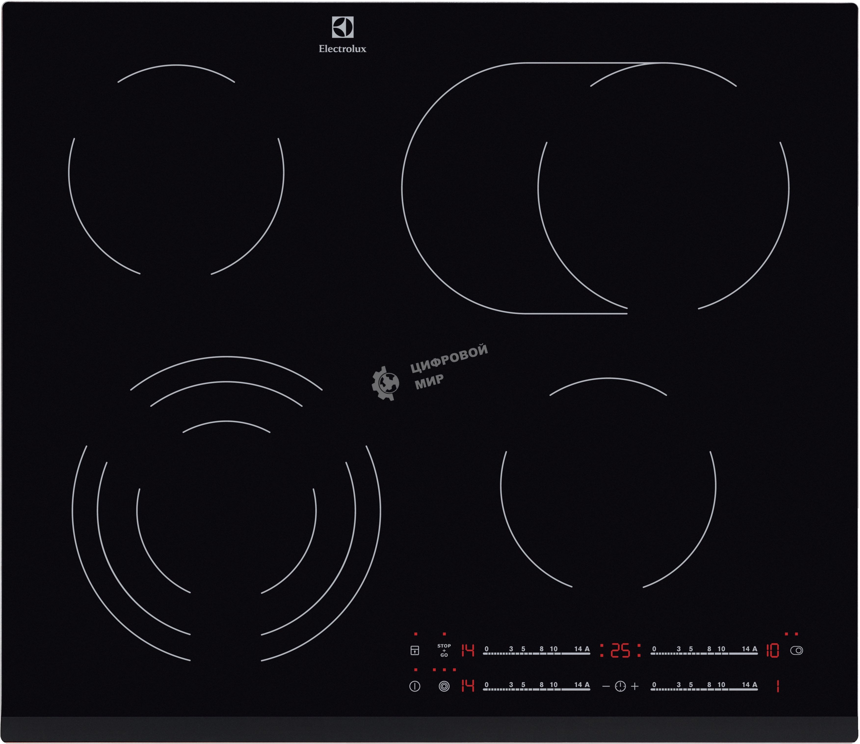 Встраиваемая электрическая панель Electrolux EHF6547FXK