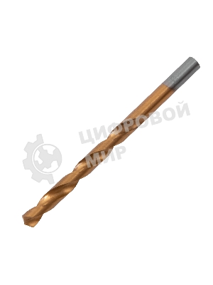 Сверло по металлу Matrix, 8 мм, HSS, нитридтитановое покрытие, цилиндрический хвостовик