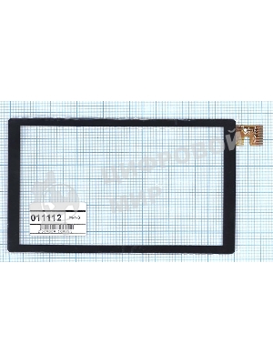 Сенсорное стекло (тачскрин) для DNS AirTab E73. черное