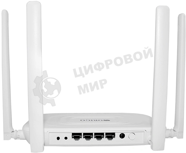 Беспроводной двухдиапазонный маршрутизатор AC1200, 1x1000Base-T WAN, 3x1000Base-T LAN, 4 внешние антенны 5 dBi