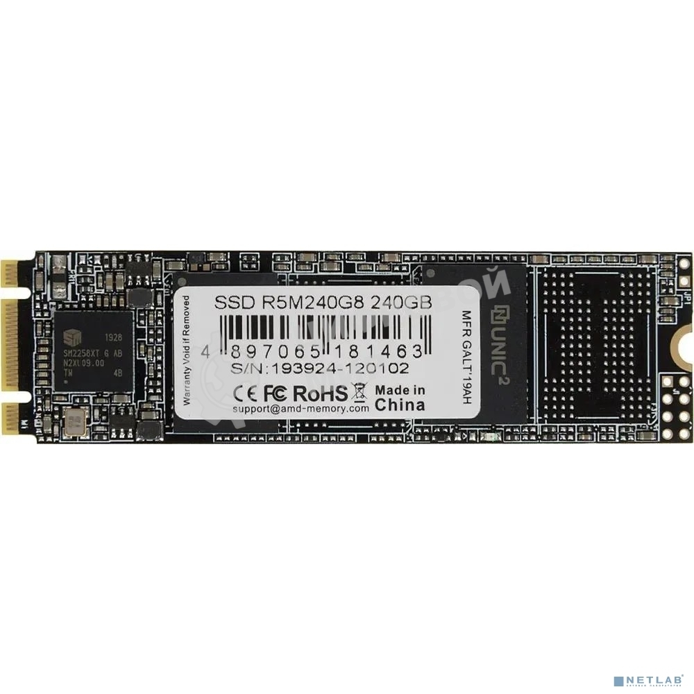 Накопитель SSD AMD 240Gb M.2 SATA III R5M240G8 Radeon 2280