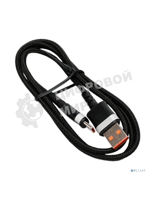 Кабель USB2.0 Cablexpert CCP-USB2-AMCM-66W-1M, AM/Type-C, 6A, 66Вт, QC3.0, медь, 1м, черный, пакет