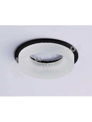 Светильник Ambrella light TN1303 BK/FR черный/белый матовый MR16 GU5.3 D80*42