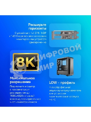 Видеокарта ASUS GeForce RTX 3050 LP BRK OC Edition, 6 GB GDDR6, 96 bit, DVI-D, DisplayPort, HDMI, GPU 1042 MHz