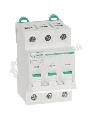 Автоматический выключатель Systeme Electric S9F22316 Systeme9 C 16A 3P 6kA 400В