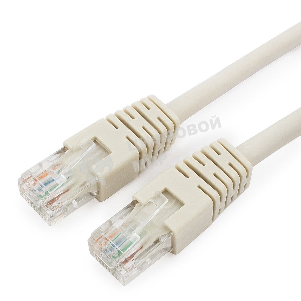 Патч-корд UTP Cablexpert PP6U-2M cat.6, 2м, литой, многожильный, серый