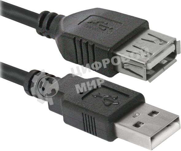 Кабель USB Defender USB02-17 USB2.0 AM-AF, 5.0м