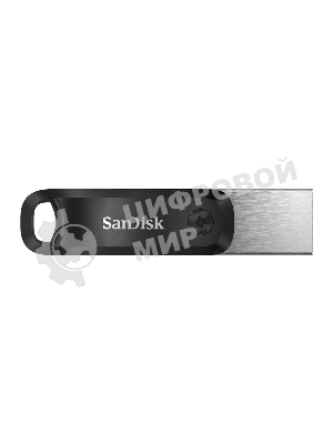 Флешка USB Sandisk IX60N iXpand GO (SDIX60N-128G-GN6NE), 128Gb, USB 3.0/Lightning, R/W 150/70, черный/серебристый