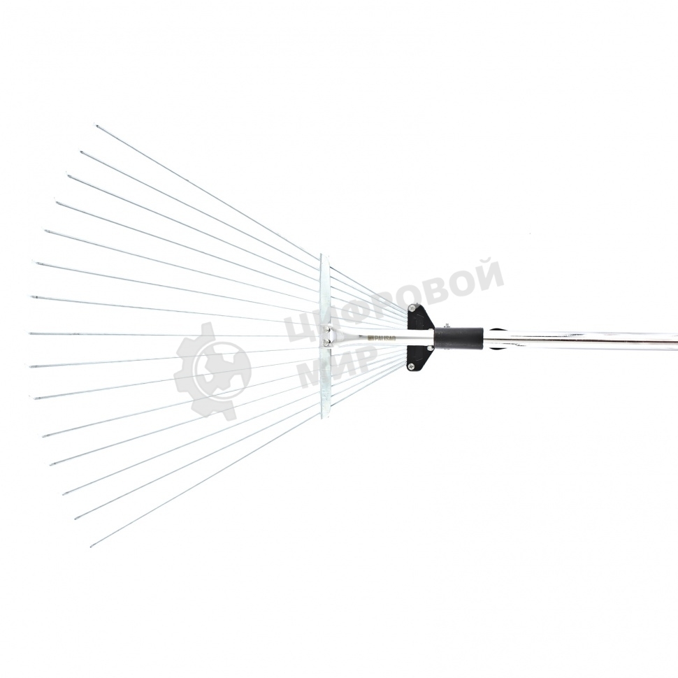 Грабли веерные стальные Palisad, 190-520х1200-1500 мм, 15 зубьев, раздвижные, стальной черенок