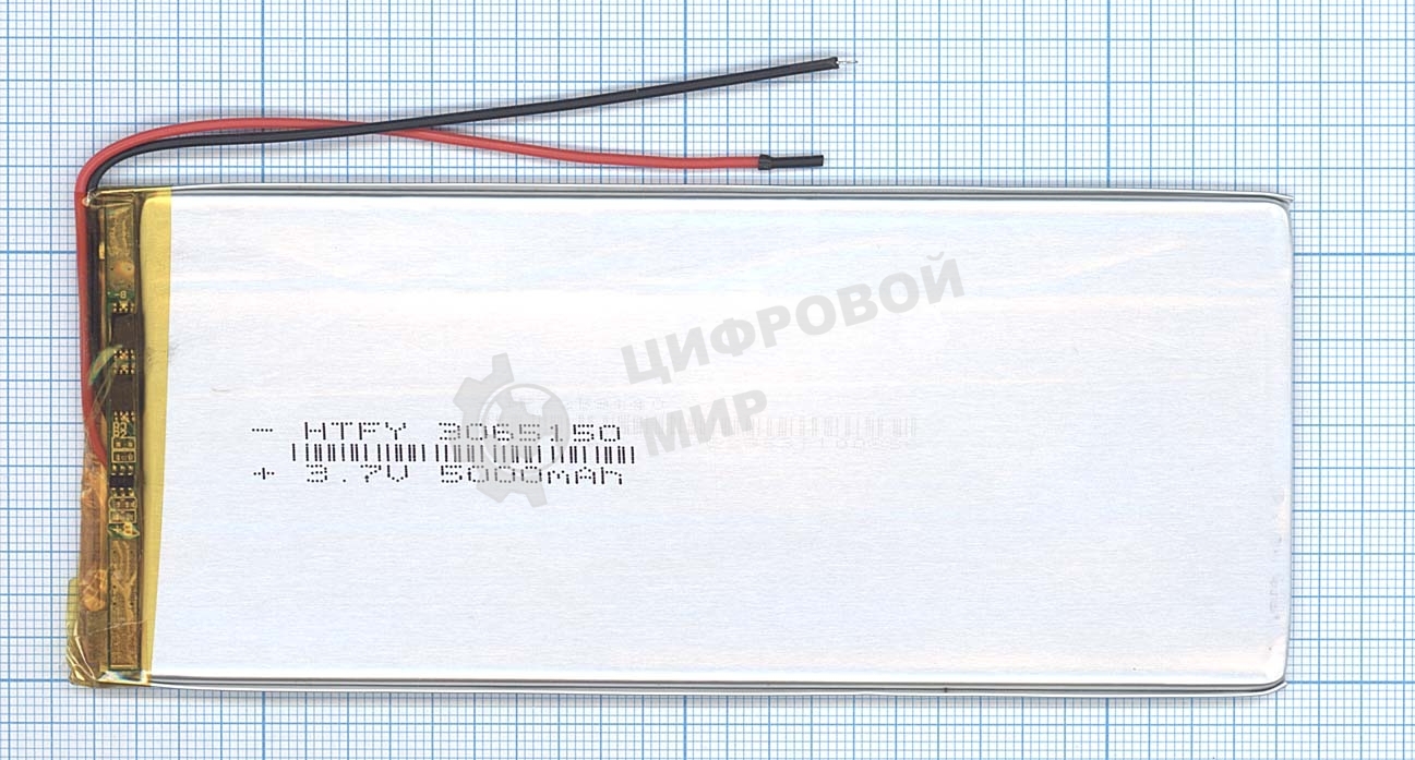 Аккумулятор Li-Pol (батарея) 3x65x150мм 2pin 3.7V/5000mAh