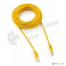 Патч-корд UTP Cablexpert PP12-7.5M/Y cat.5e, 7.5м, литой, многожильный, желтый