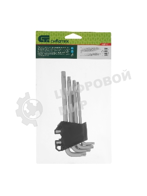 Набор ключей имбусовых Torx-Tempered Сибртех TT10-50, CrV, 9 шт., удлиненные