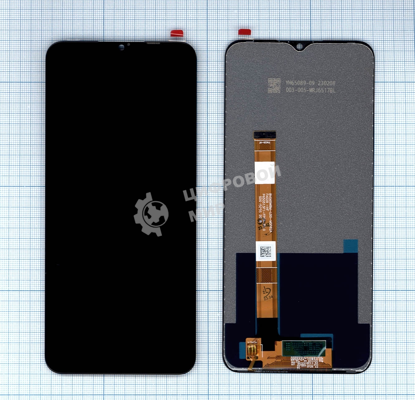 Дисплей для Realme Narzo 10, Narzo 10A в сборе с тачскрином черный