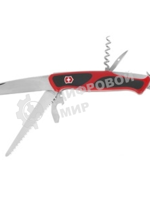Нож перочинный Victorinox RangerGrip 55 (0.9563.C) 130мм 12функций красный/черный карт.коробка