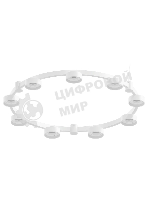 Корпус светильника C9241/9 SWH белый песок D740*70.5mm GX53/9