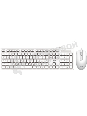 Клавиатура + мышь Acer OCC504 клав:белый мышь:белый USB Multimedia (ZL.ACC11.00N)