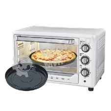 Мини-печь Sakura SA-7001WP 35л, духовка 1600 Вт,, механ.управление, 3 режима работы духовки (верх, низ, верх+низ), таймер на 60 минут, регулировка температуры духовки, комплектация - металлическая решетка, противень, круглая форма для выпечки (230х50 мм), ухват. белый.