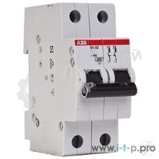 Выключатель автоматический модульный 2п C 25А 6кА S202 ABB 2CDS252001R0254