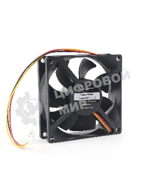Вентилятор для корпуса Gembird черный, 80 мм, 2000 об/мин, 23 дБ, 3 pin