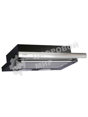 Вытяжка встраиваемая Elikor Интегра 50П-400-В2Л черный/нержавеющая сталь, 50 см, 400 куб. м/ч, 55 дБ