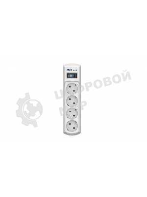 Сетевой фильтр Pilot mini 3 м, 4 розетки, белый, коробка