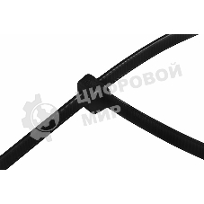 Хомут-стяжка кабельная нейлоновая Rexant 250 x4,8 мм, черная, упаковка 100 шт.