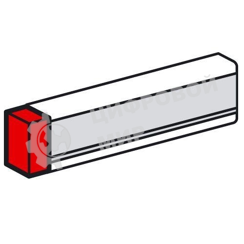 Заглушка 100х50мм METRA Leg 638035