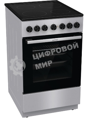 Плита электрическая Gorenje GEC5B41SG серый, конфорок 4 шт, духовка 62 л, 50 см x 85 см x 59.4 см