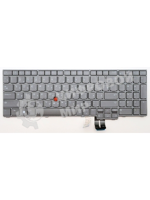 Клавиатура для ноутбука Lenovo ThinkPad P16 Gen 1/2 серая с подсветкой