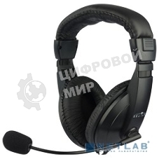 Гарнитура проводная Oklick HS-M137V черный 1.8м мониторы оголовье