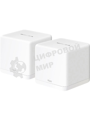 Бесшовный Mesh роутер Mercusys Halo H60X(2-pack) AX1500 10/100/1000BASE-TX белый (упак.:2шт)